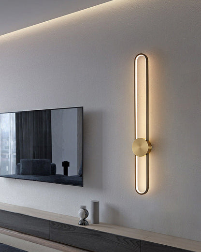 Applique Murale Ovale Longue à LED – Élégance et Simplicité