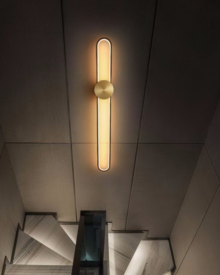 Applique Murale Ovale Longue à LED – Élégance et Simplicité