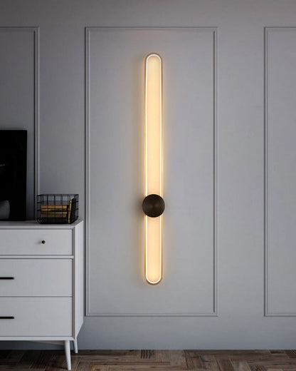 Applique Murale Ovale Longue à LED – Élégance et Simplicité