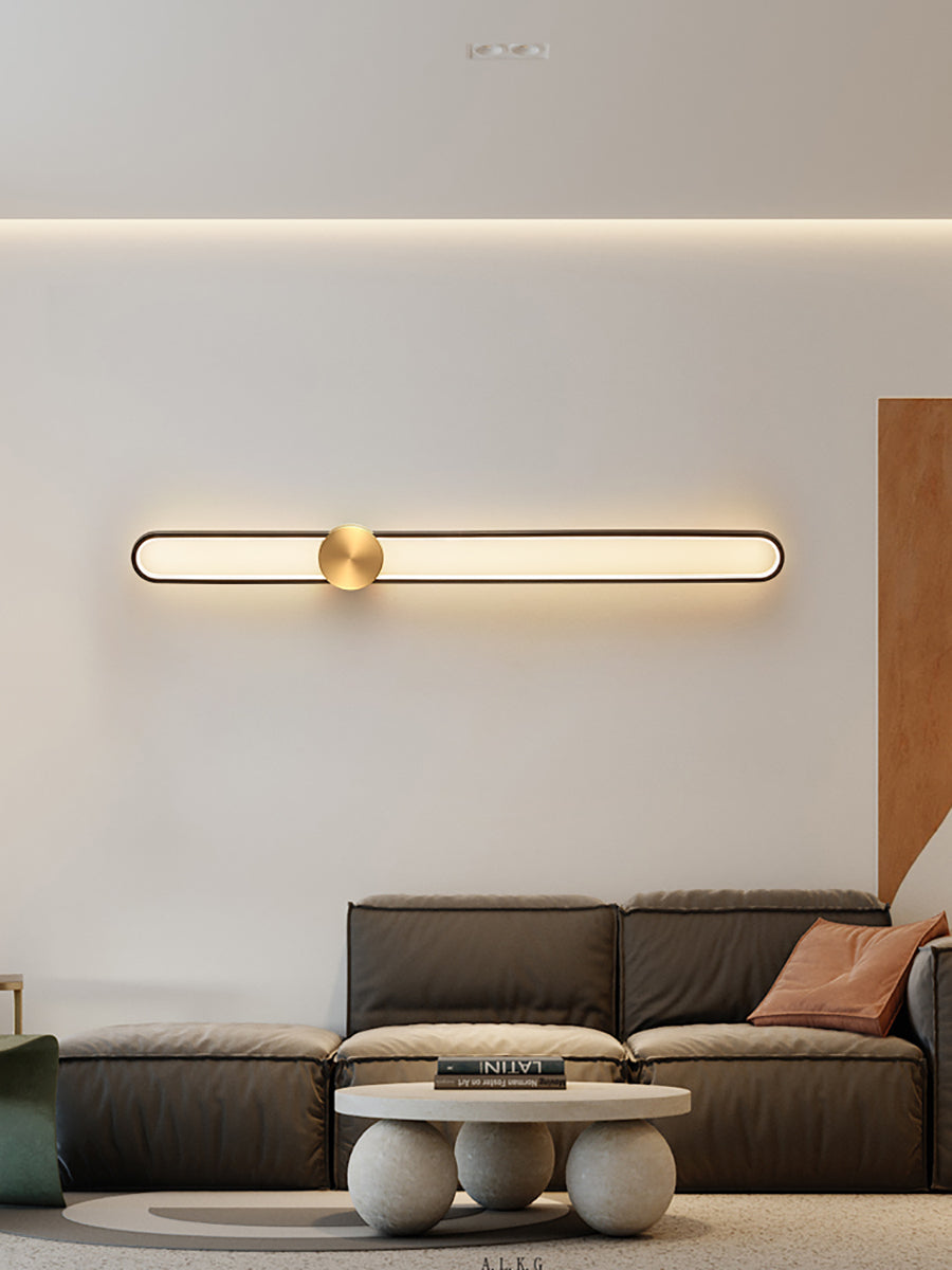 Applique Murale Ovale Longue à LED – Élégance et Simplicité