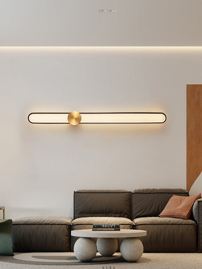 Applique Murale Ovale Longue à LED – Élégance et Simplicité
