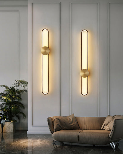 Applique Murale Ovale Longue à LED – Élégance et Simplicité