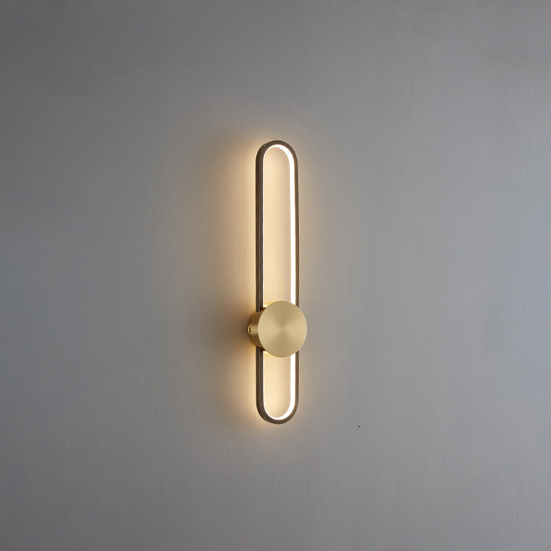 Applique Murale Ovale Longue à LED – Élégance et Simplicité