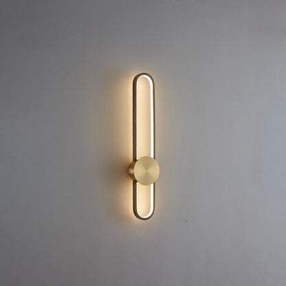 Applique Murale Ovale Longue à LED – Élégance et Simplicité
