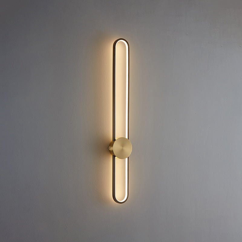 Applique Murale Ovale Longue à LED – Élégance et Simplicité