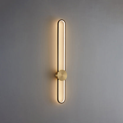 Applique Murale Ovale Longue à LED – Élégance et Simplicité