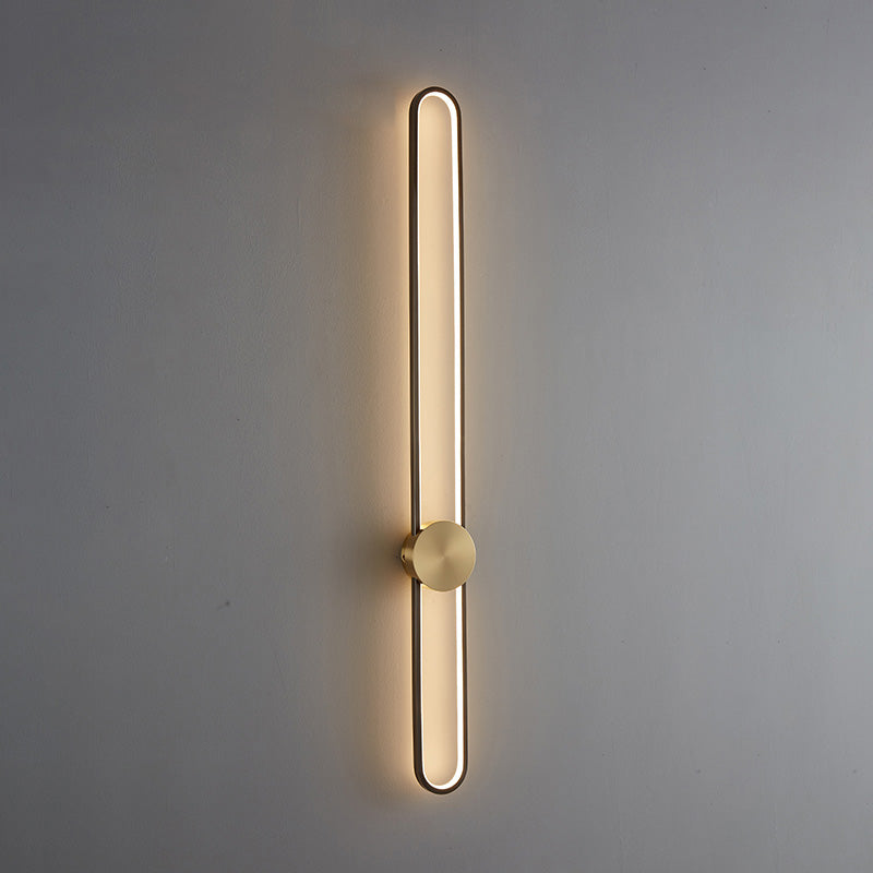 Applique Murale Ovale Longue à LED – Élégance et Simplicité