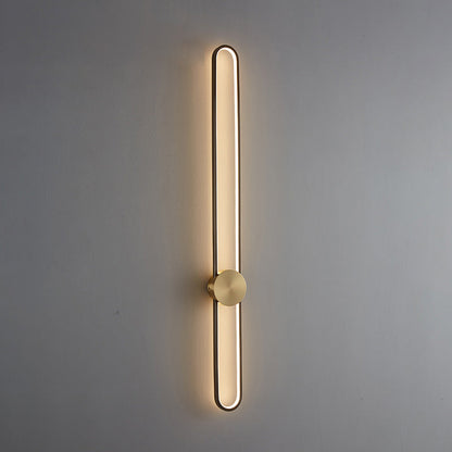 Applique Murale Ovale Longue à LED – Élégance et Simplicité