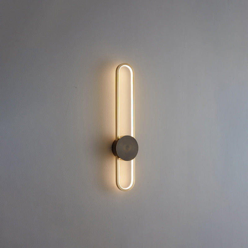 Applique Murale Ovale Longue à LED – Élégance et Simplicité