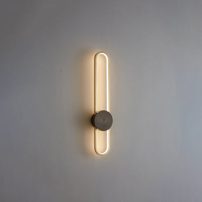 Applique Murale Ovale Longue à LED – Élégance et Simplicité