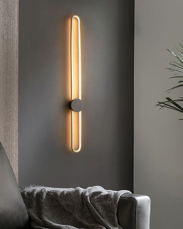 Applique Murale Ovale Longue à LED – Élégance et Simplicité