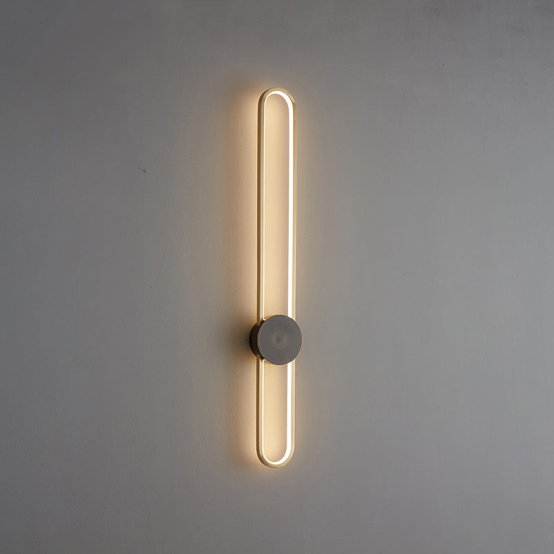Applique Murale Ovale Longue à LED – Élégance et Simplicité