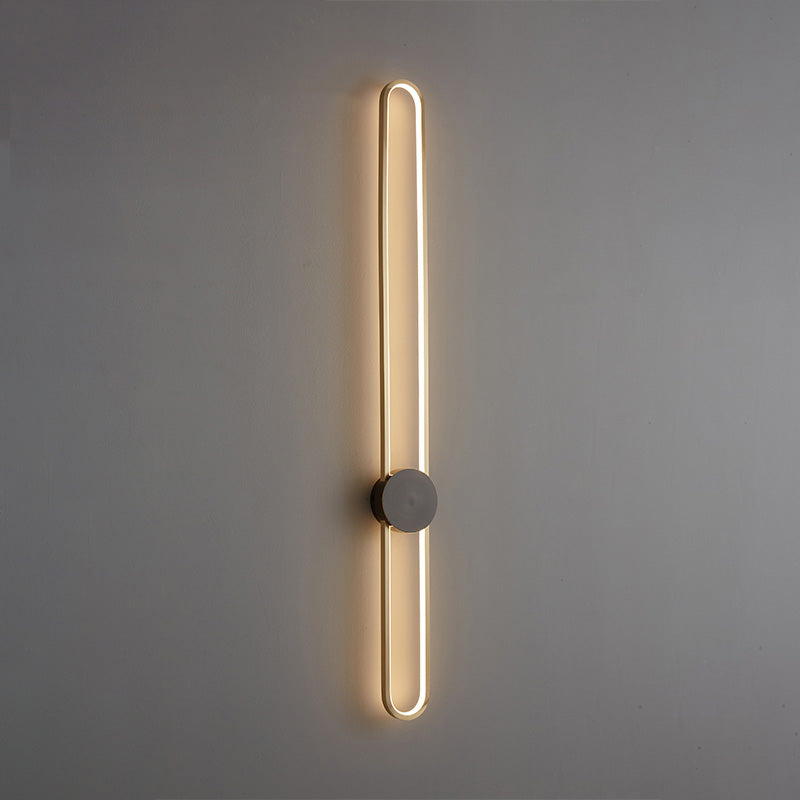 Applique Murale Ovale Longue à LED – Élégance et Simplicité