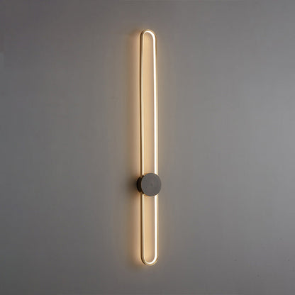 Applique Murale Ovale Longue à LED – Élégance et Simplicité