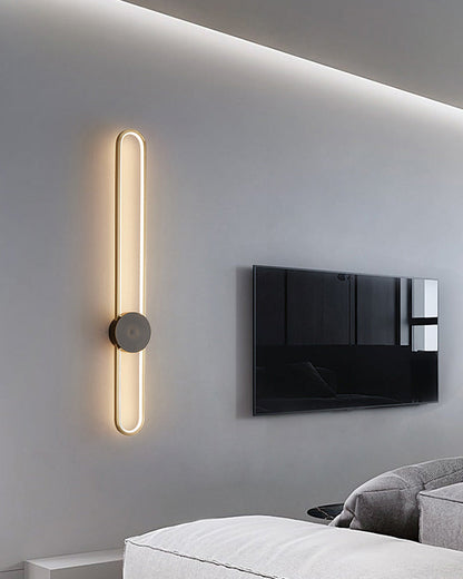 Applique Murale Ovale Longue à LED – Élégance et Simplicité