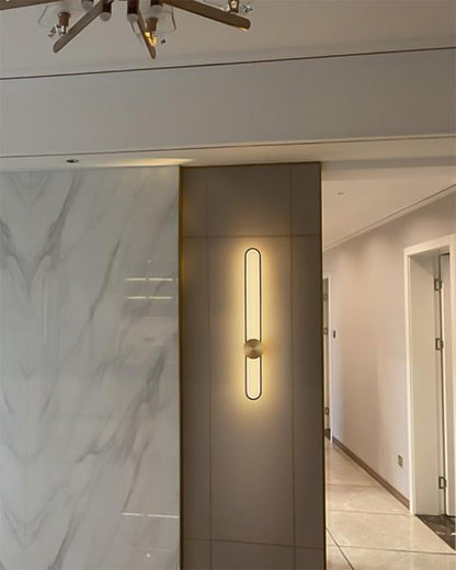 Applique Murale Ovale Longue à LED – Élégance et Simplicité
