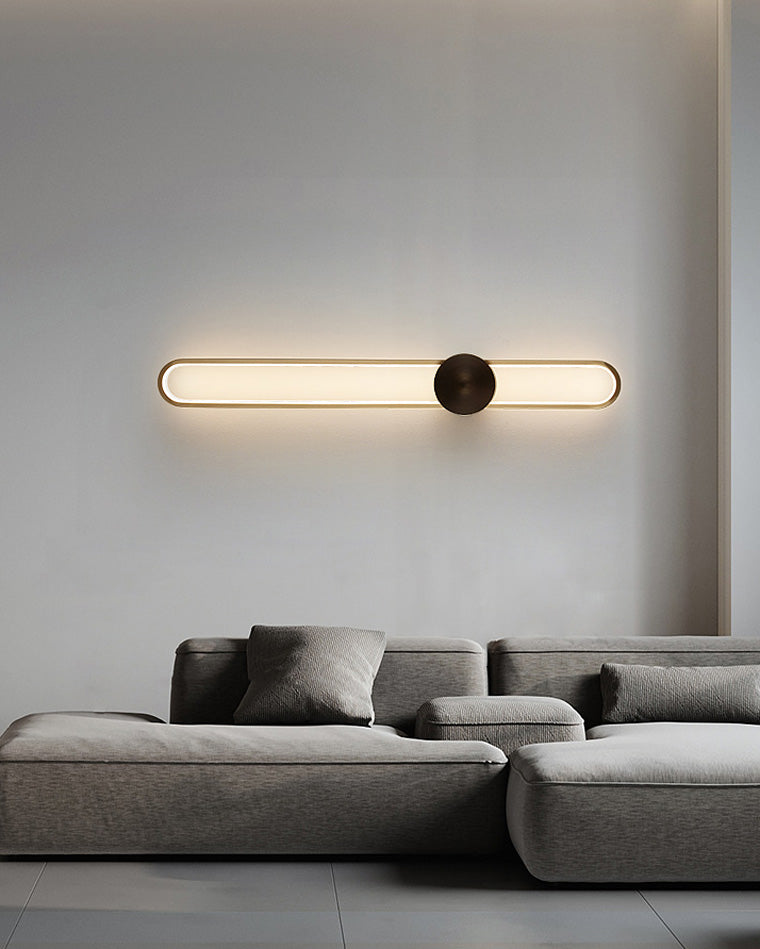 Applique Murale Ovale Longue à LED – Élégance et Simplicité