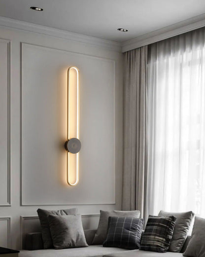 Applique Murale Ovale Longue à LED – Élégance et Simplicité