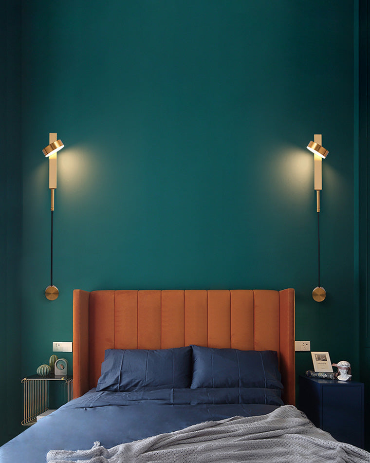 Applique Murale Pendulum Noir/Or Réglable