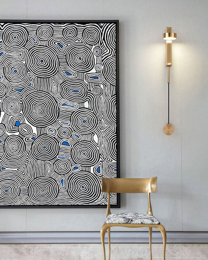 Applique Murale Pendulum Noir/Or Réglable