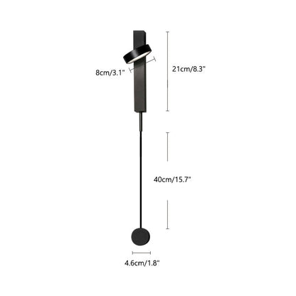 Applique Murale Pendulum Noir/Or Réglable