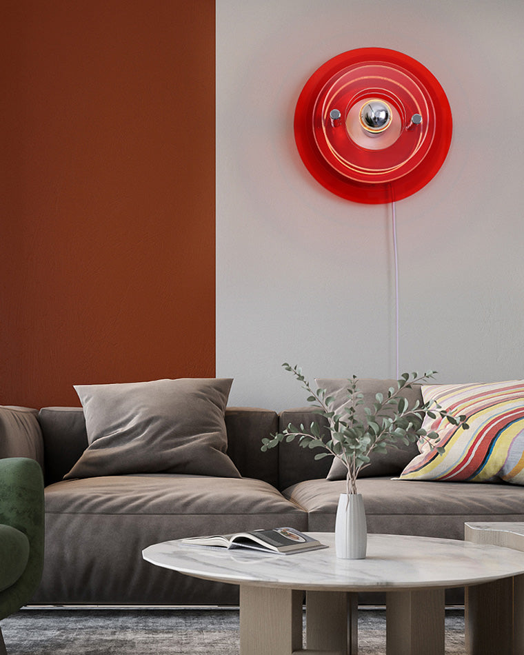 Applique Murale Ronde Accent Coloré
