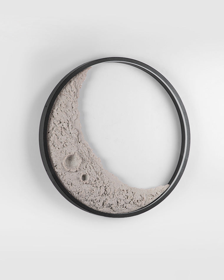 Applique Murale Ronde Effet Lune