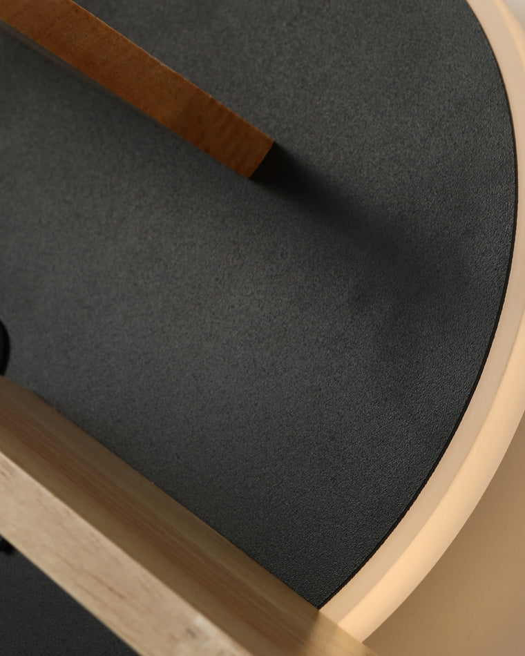 Applique Murale Ronde avec Étagère et Port USB