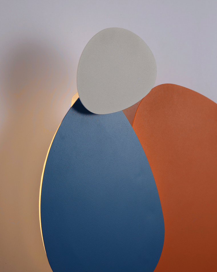 Applique Murale Sculpturale Colorée