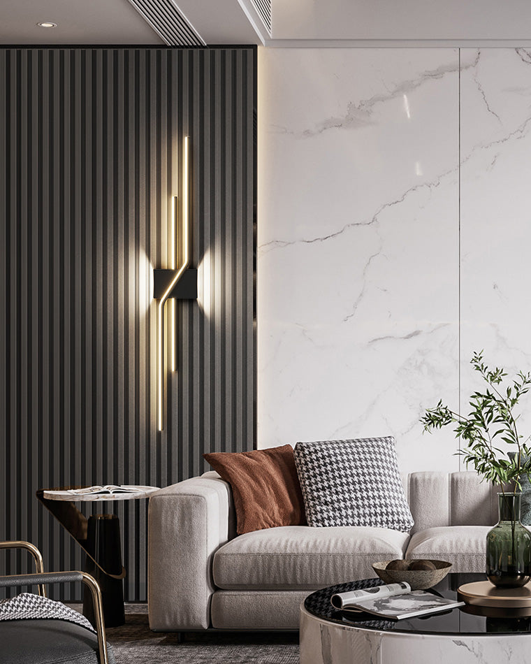 Applique Murale Sculpturale Grille Strip