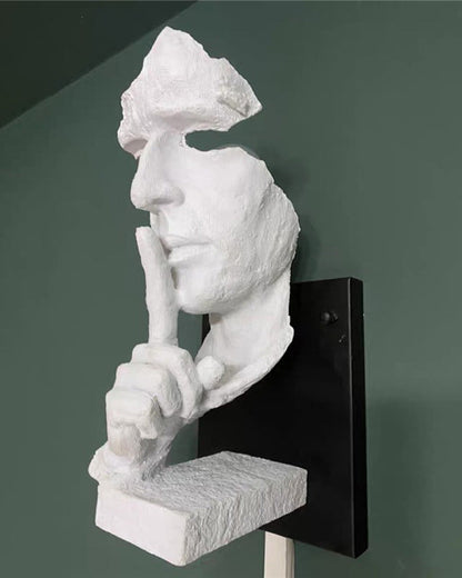 Applique Murale Sculpturale Silence Gesture