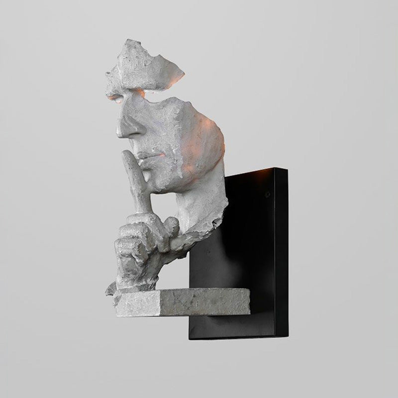 Applique Murale Sculpturale Silence Gesture