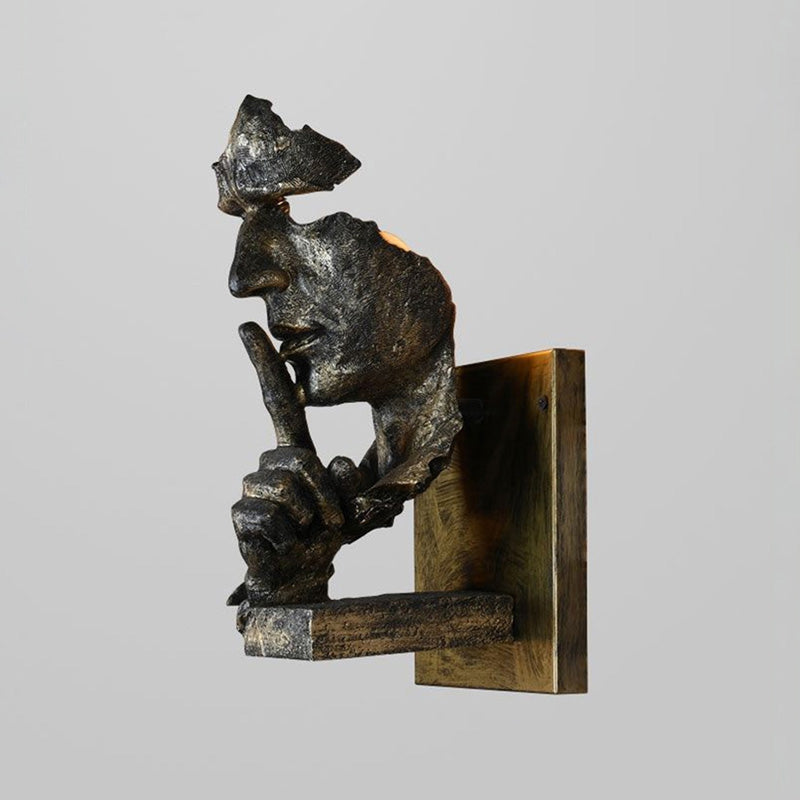 Applique Murale Sculpturale Silence Gesture