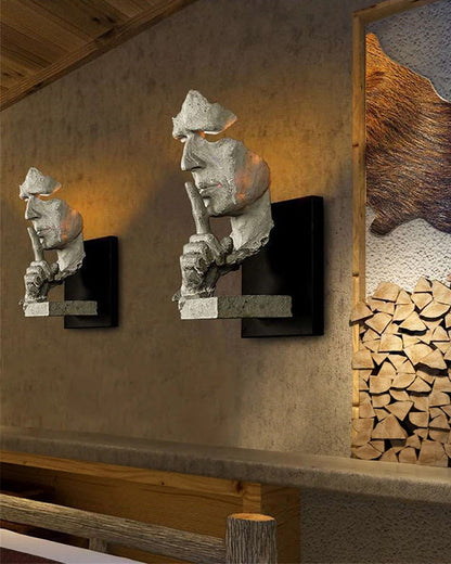 Applique Murale Sculpturale Silence Gesture