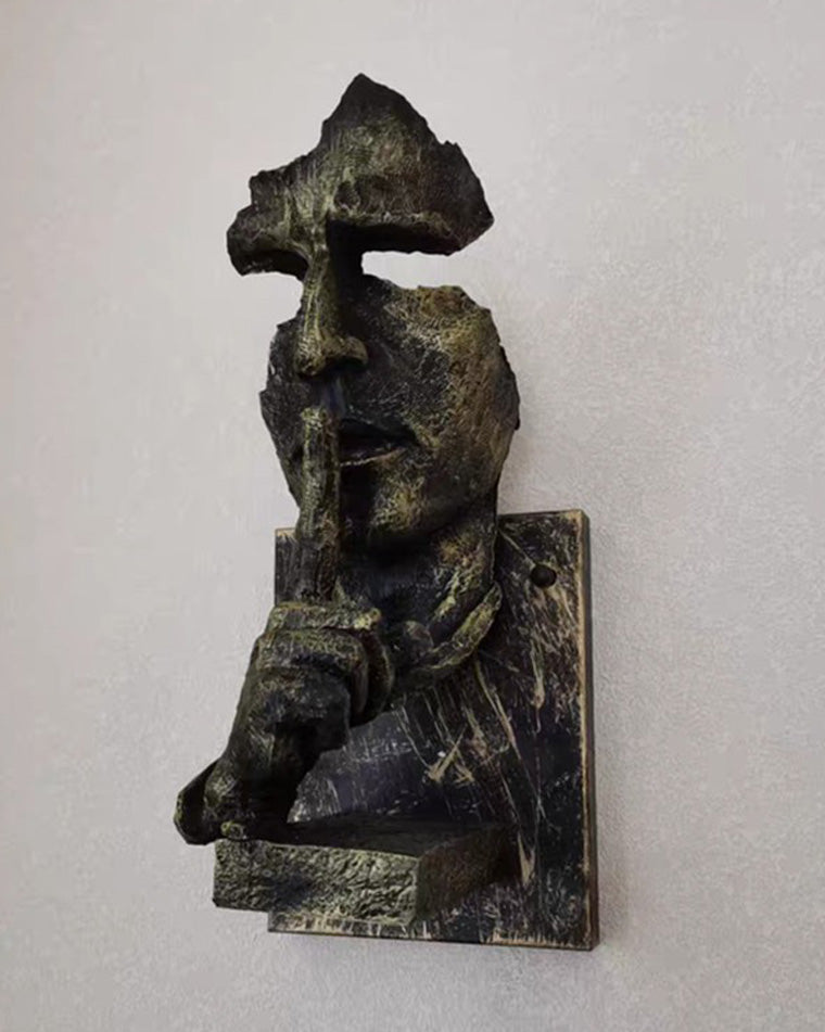 Applique Murale Sculpturale Silence Gesture