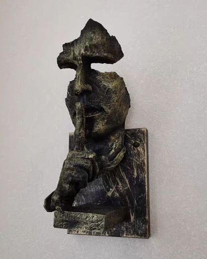 Applique Murale Sculpturale Silence Gesture