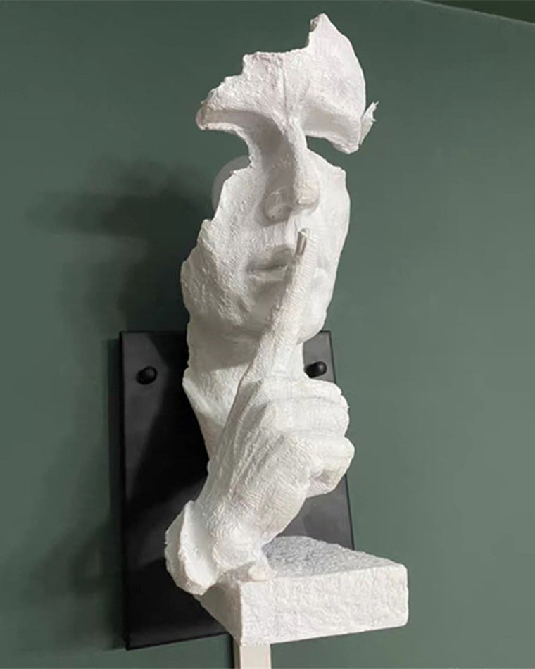 Applique Murale Sculpturale Silence Gesture