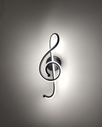 Applique Murale Sculpturale en Forme de Note de Musique – Design Moderne et Créatif