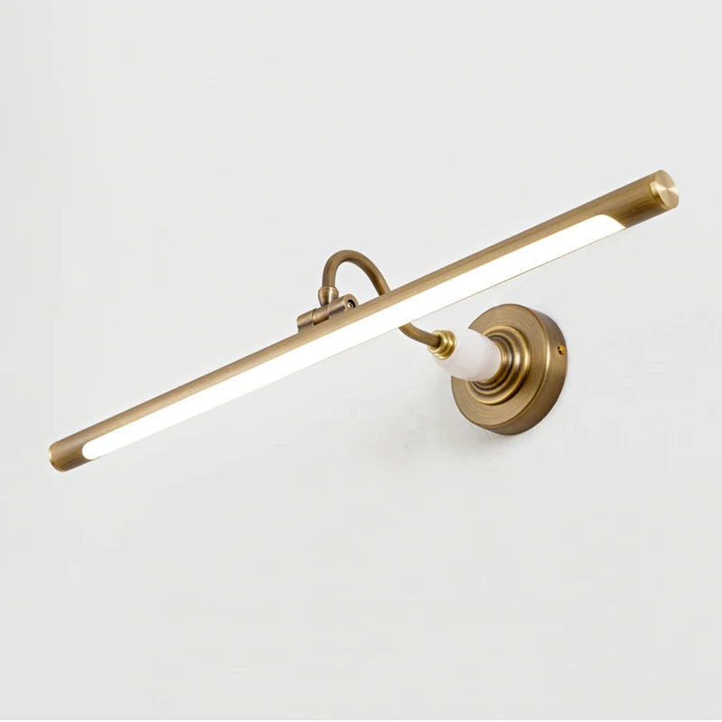 Applique Murale Vintage Cuivre et Jade - Élégance Lumineuse pour Salle de Bain et Chambre