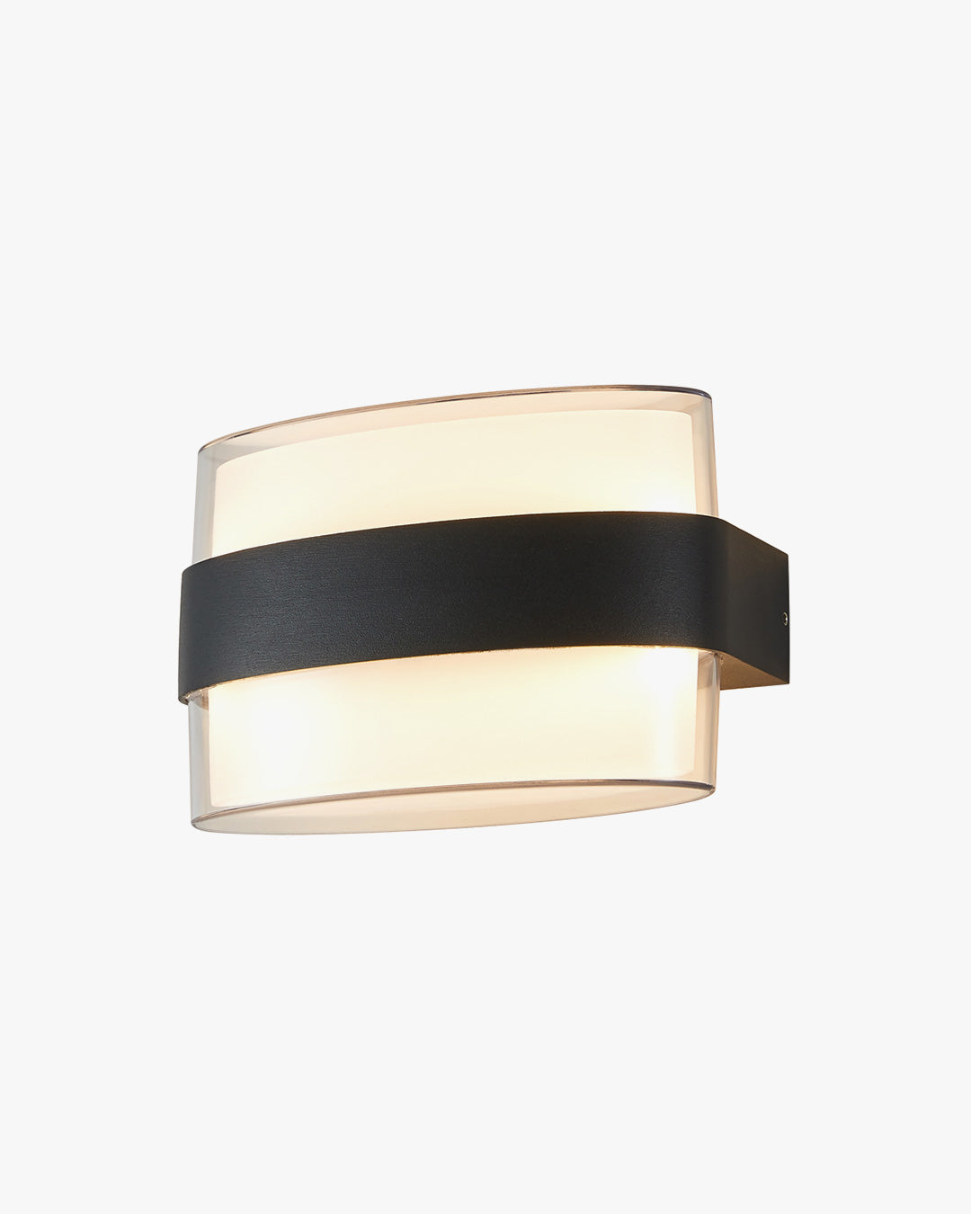 Applique Murale Extérieure GeoLumen Noir – Design Géométrique Moderne