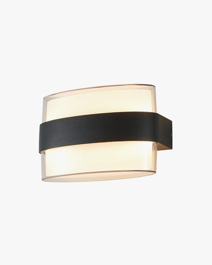 Applique Murale Extérieure GeoLumen Noir – Design Géométrique Moderne