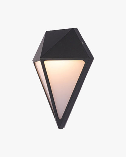 Applique Murale Extérieure Prisma Noire – Éclat Géométrique Élégant