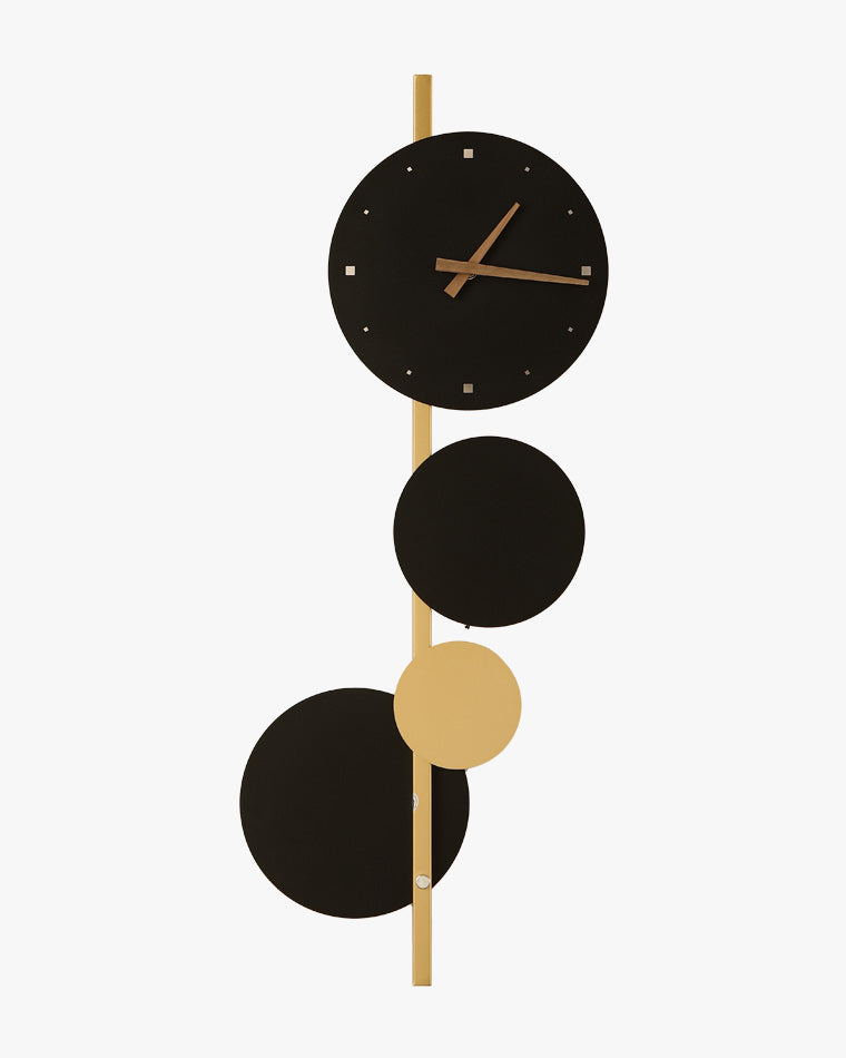 Applique Murale Horloge Sculpturale avec Éclairage LED