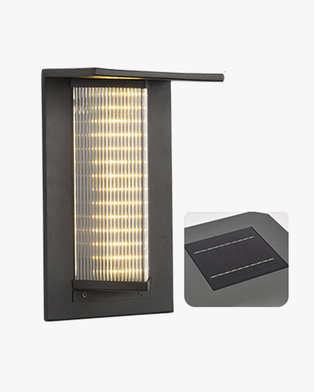 Applique Solaire Eclipse Noire – Éclairage Mural Extérieur Éco-énergétique
