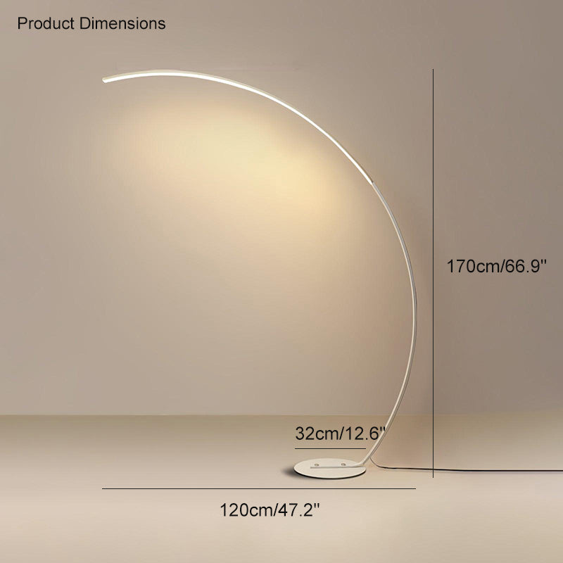 Lampadaire LED "Crescent Arc"