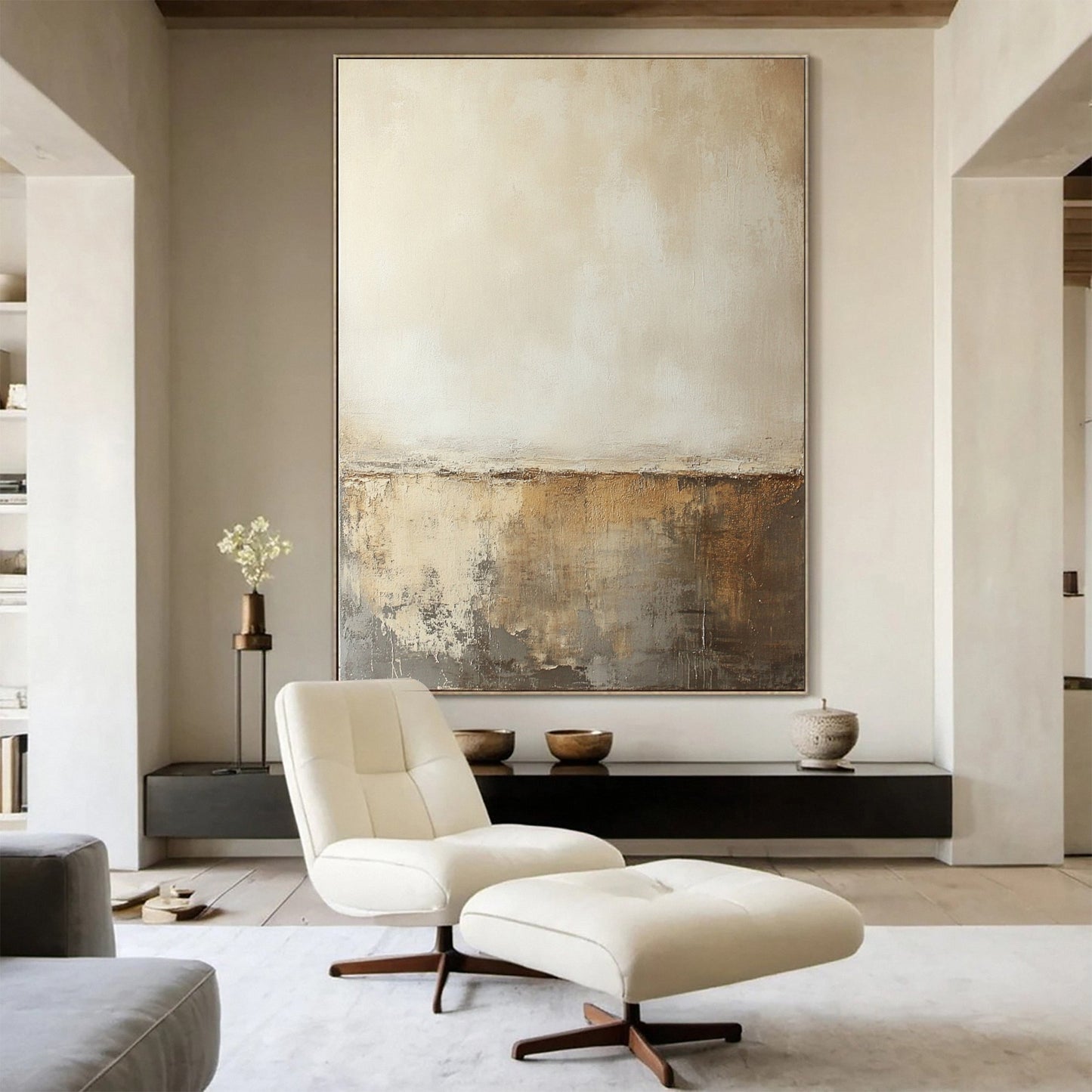 Art Mural Abstrait Wabi Sabi - Solara 2