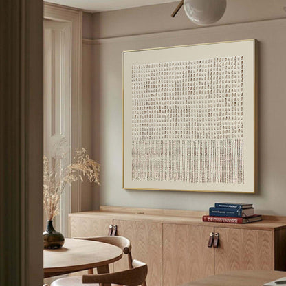 Art Mural Wabi Sabi - Grillon Beige Élégant 3
