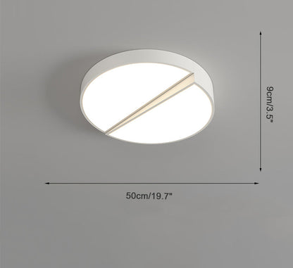 Modern Square or Wavy Ceiling Light in Frosted White