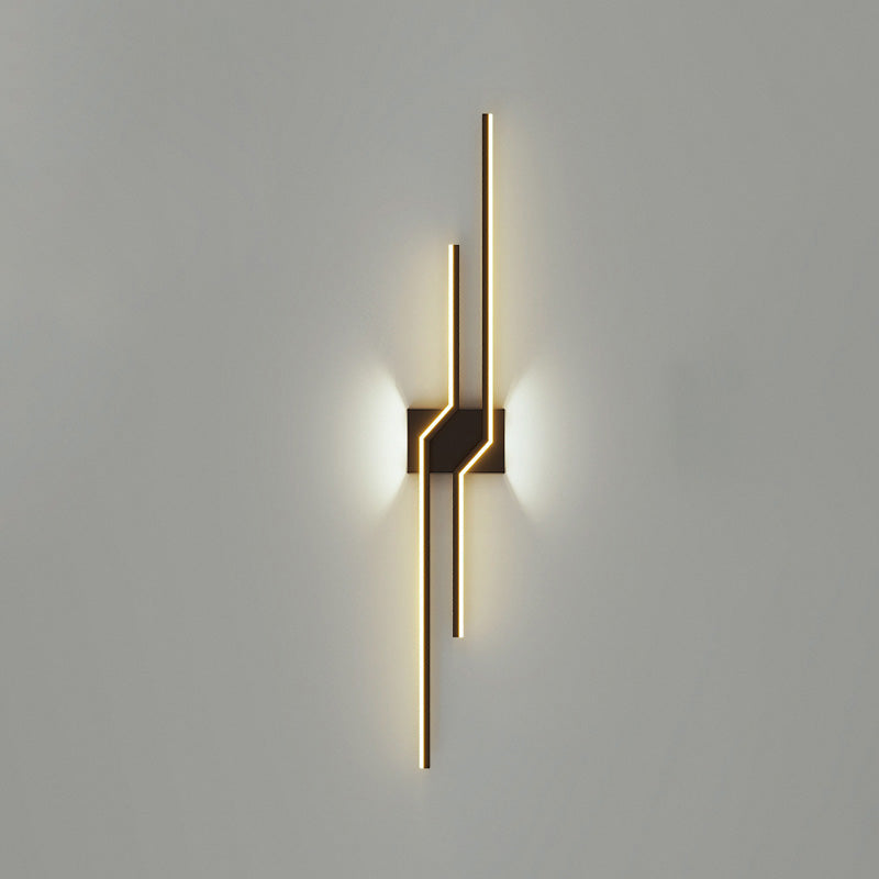 Sculptural Grid Strip Wall Light