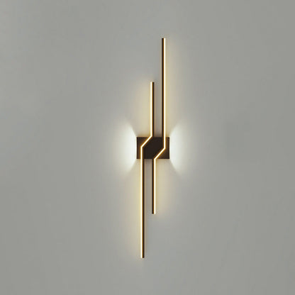 Sculptural Grid Strip Wall Light